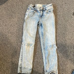 Abercrombie kids high rise straight jeans